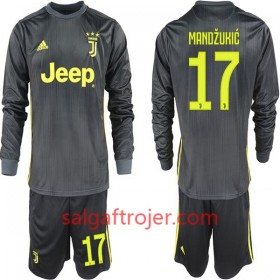 Juventus Fodboldtrøjer Mario Mandzukic 17 Børn Udebanesæt 2018/19 Langærmet